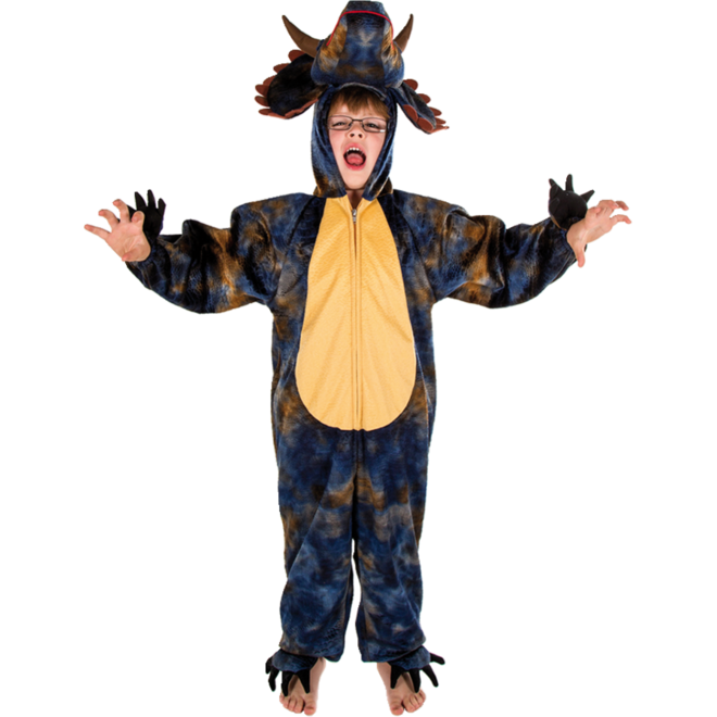 Verkleedkleding Triceratops, 4-7 jaar