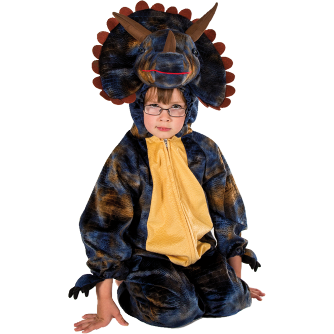 Verkleedkleding Triceratops, 4-7 jaar
