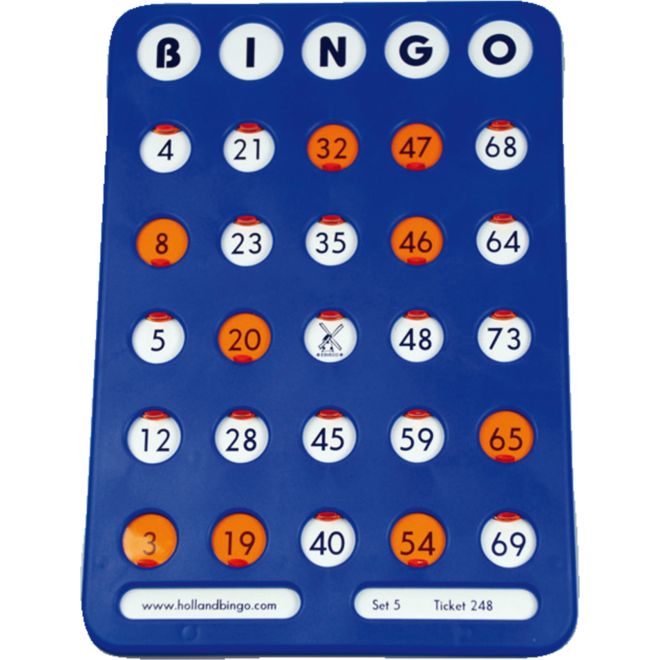Bingoplankje met schuifjes