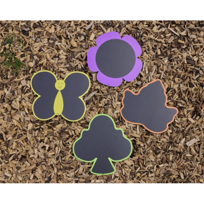 Krijtborden | Natuur PVC vrij, 8 stuks