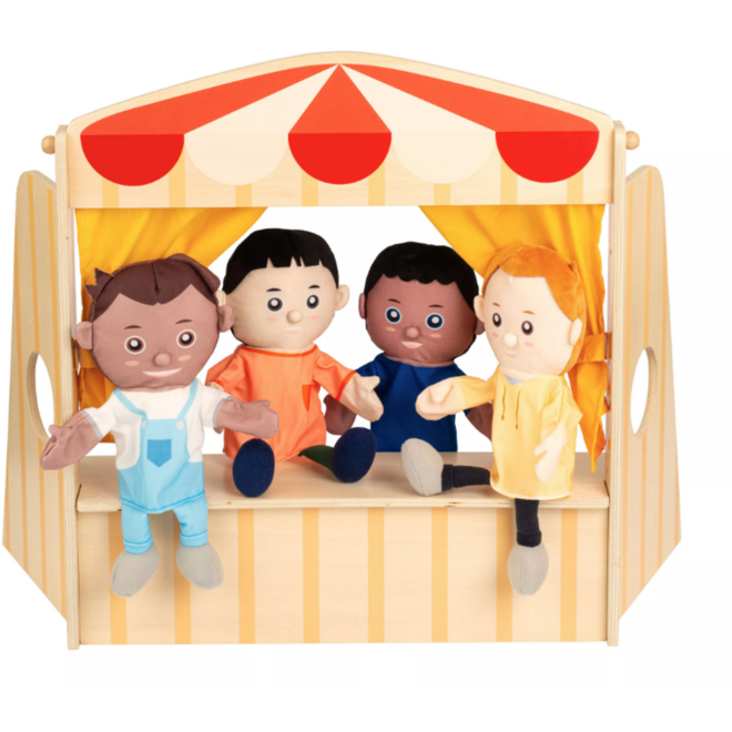 Handpoppen, set van 8