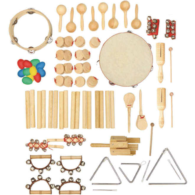 Instrumenten, Ritmeset, set van 76 onderdelen