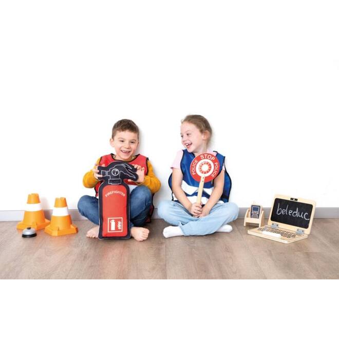 Rollenspel Set “Brandweer & Politie” 9-delig