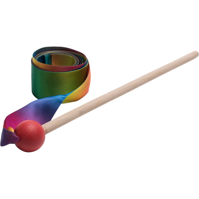 BS | Danslint regenboog 3 meter, houten stok