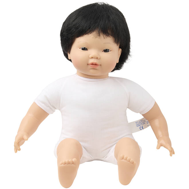 Pop zacht Aziatisch met kort haar, 40 cm, Les Pluminis