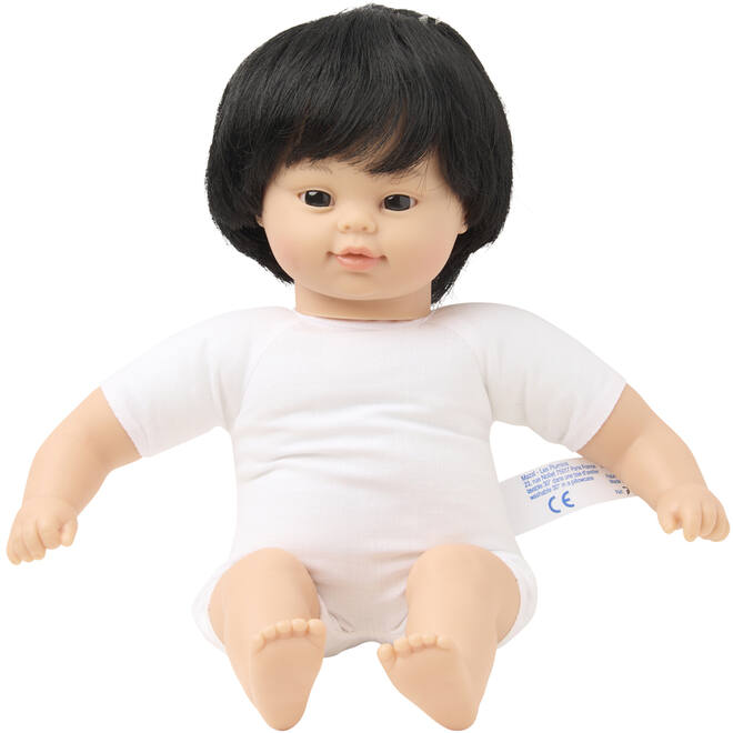 Pop zacht Aziatisch met lang haar, 30 cm, Les Pluminis