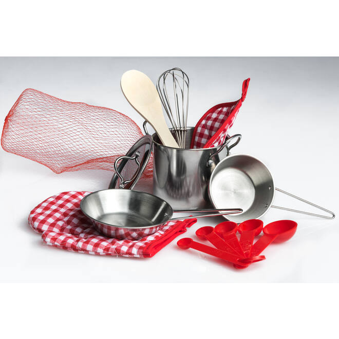 Kookgerei roestvrijstaal. set van 9