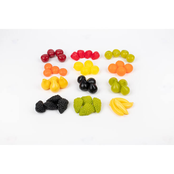 Klein fruit, set van 48