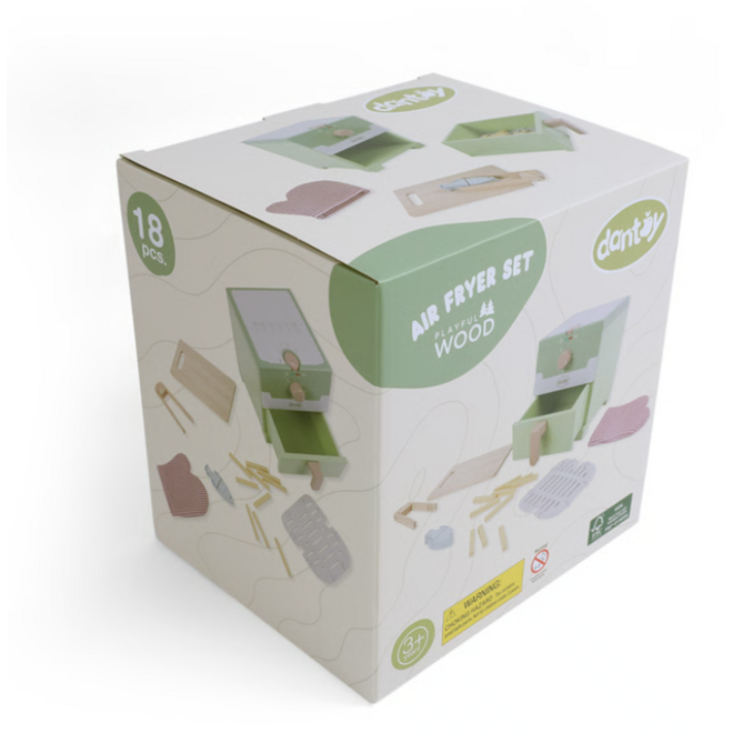 Airfryerset van hout