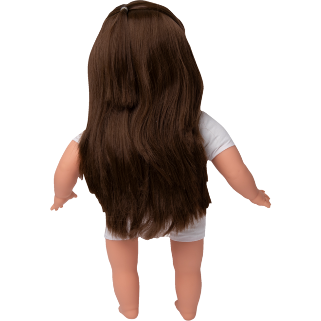 Pop meisje Oriëntaal met haar, 45 cm, Les Pluminis