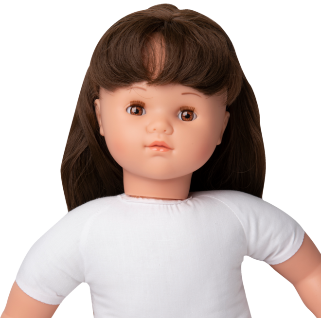 Pop meisje Oriëntaal met haar, 45 cm, Les Pluminis