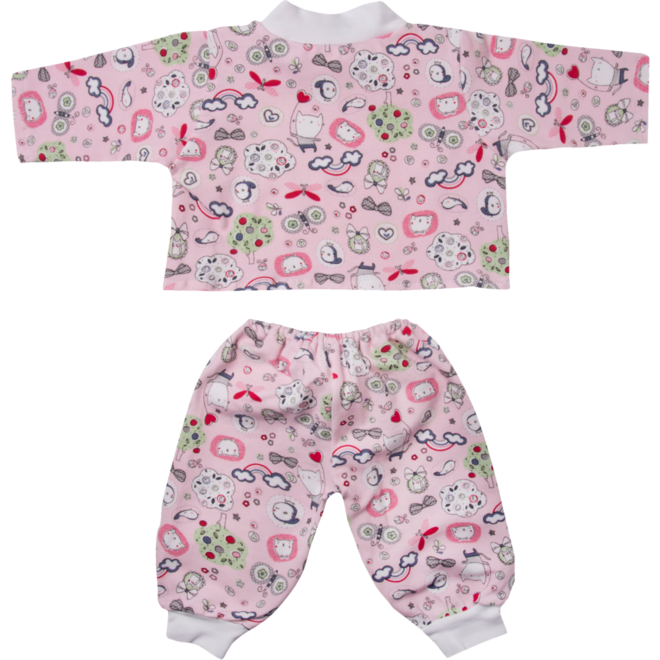Poppenkleertjes pyama roze, 45 cm