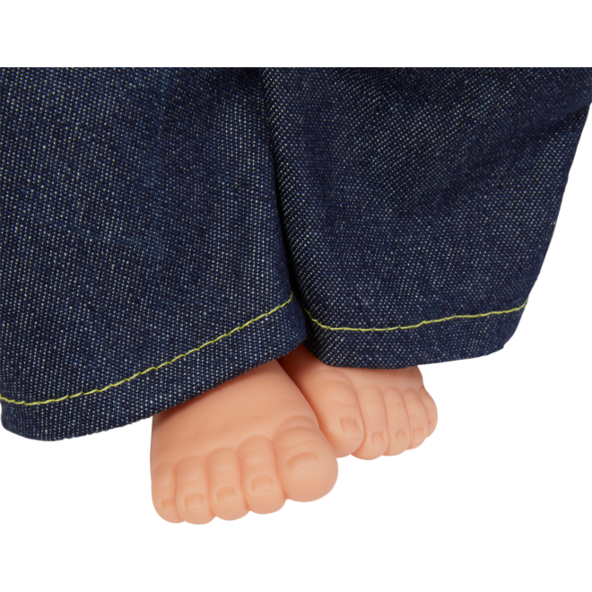 Pop zacht Europees met haar en kleding, 45 cm, Les Pluminis