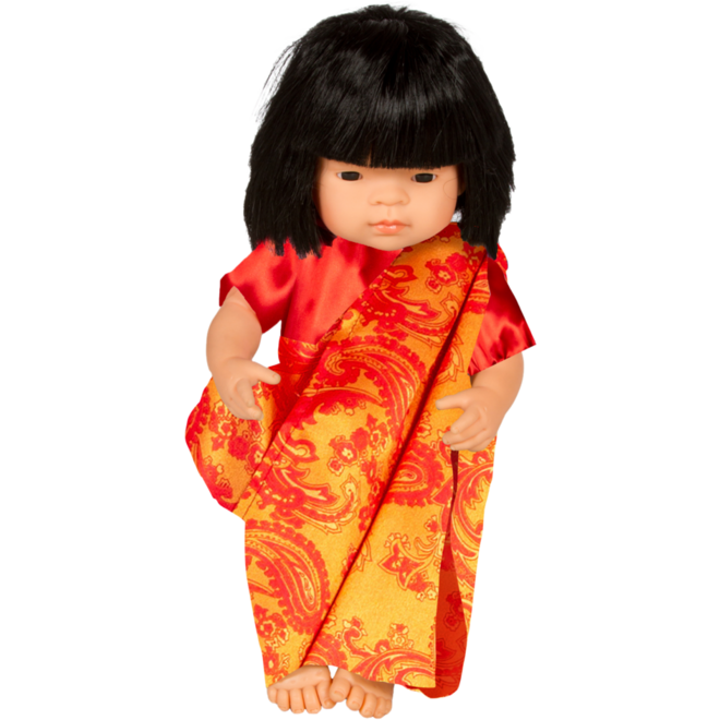Poppenkledingset multi-cultureel voor poppen vanaf 38 cm