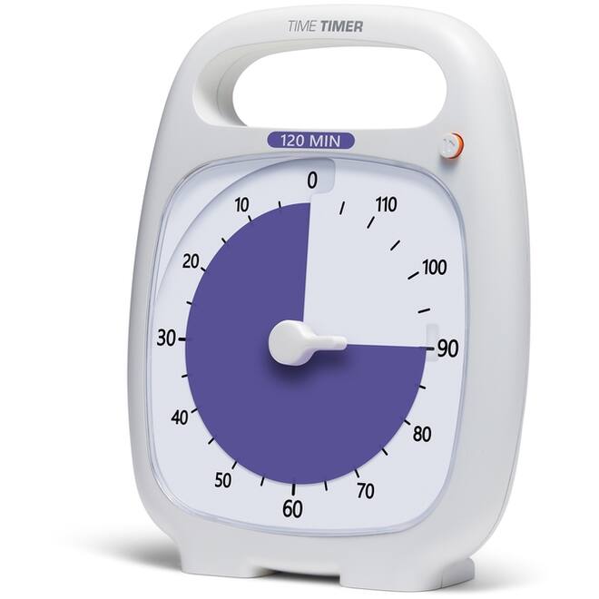 Time Timer Plus 120 minuten, wit