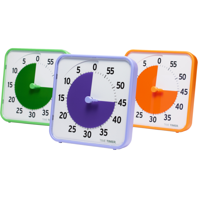 Time Timer® Secondary Colour Collection, oranje, paars, groen