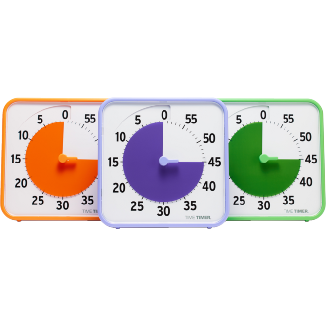 Time Timer® Secondary Colour Collection, oranje, paars, groen