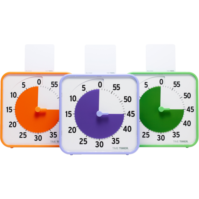 Time Timer® Secondary Colour Collection, oranje, paars, groen