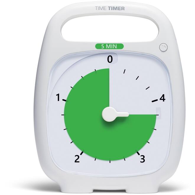 Time Timer Plus, 5 minuten - Wit