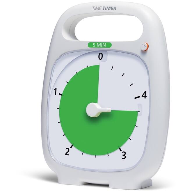Time Timer Plus, 5 minuten - Wit