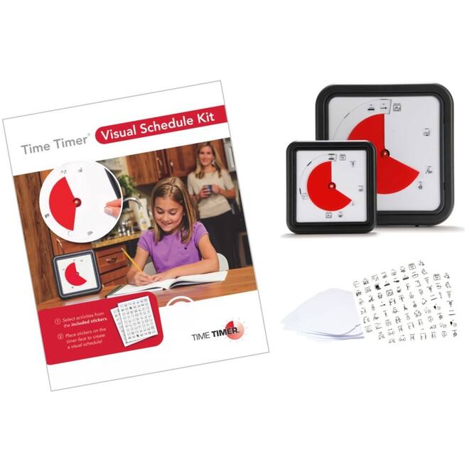 Visual Schedule Kit – Medium (set van 5 blanco kaarten en 2 stickervellen)