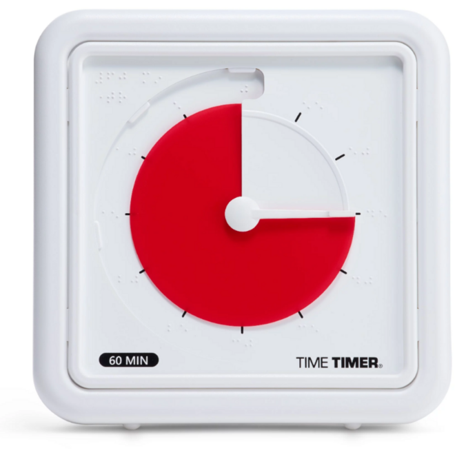 Time Timer® Braille Medium Red Disc