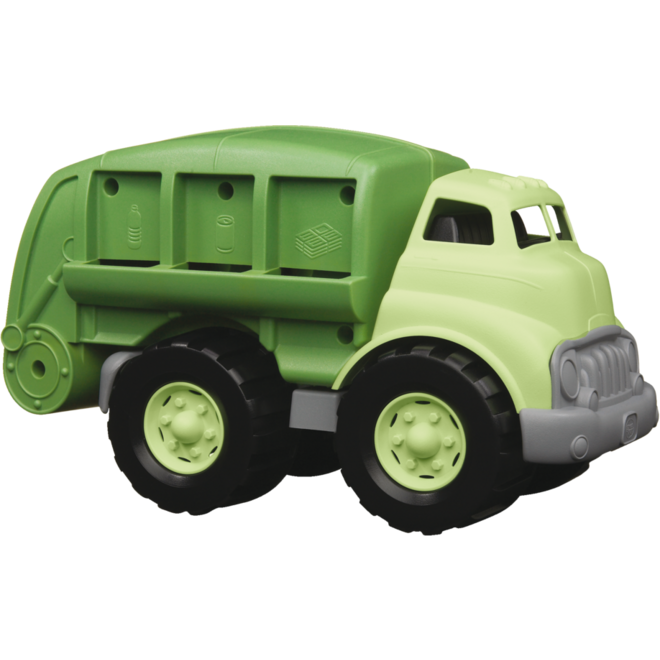 Recycling truck green toys