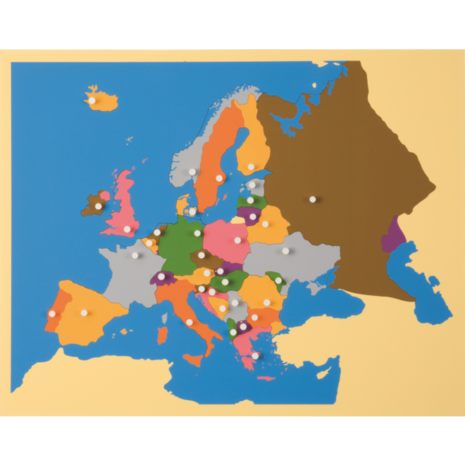 Inlegkaart Europa