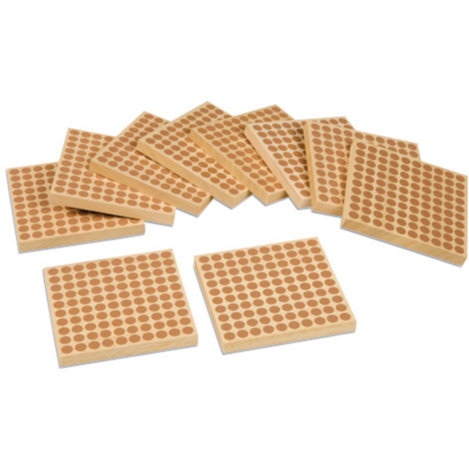 Kwadraten hout 10 stuks