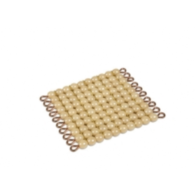 Gouden kwadraat 10x10 kralen LK kunst