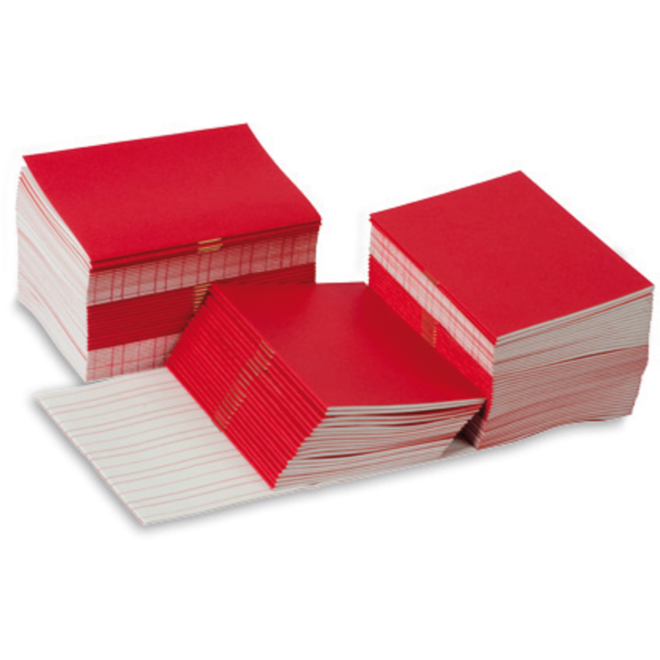 Schrijfboekjes klein, rood
