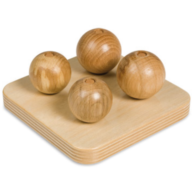 Vierbollen op staande pen