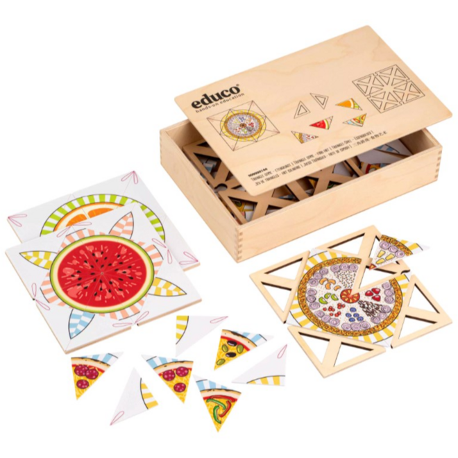 Driehoeksspel - voedselkunst