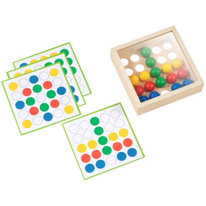 Mozaïekbakje met gekleurde ballen