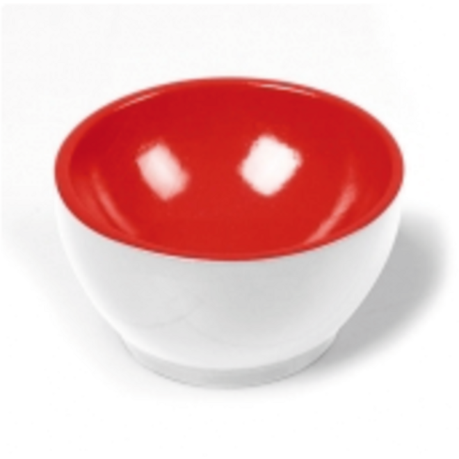 Bakje kunststof wit rood