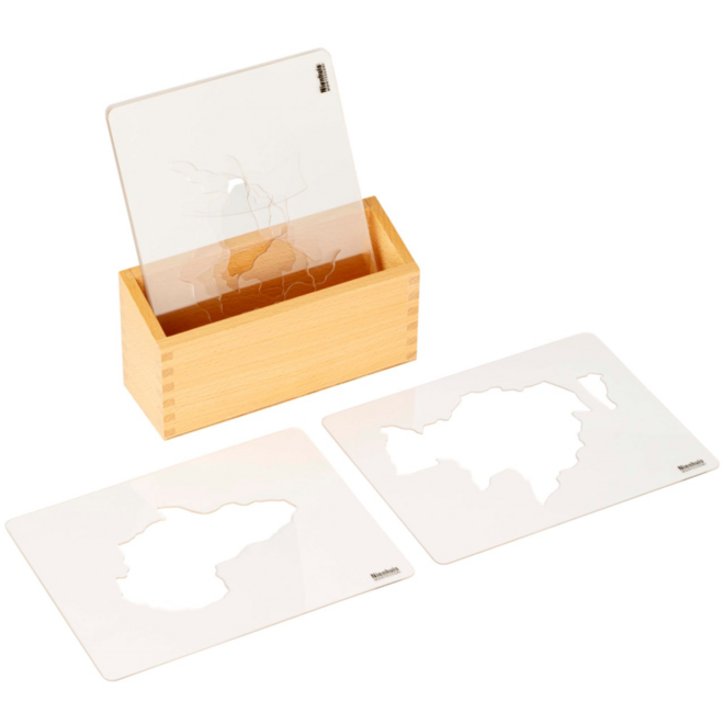 Stencils voor continenten