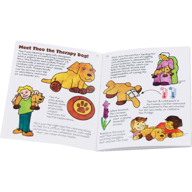 Theo the Therapy Dog, 1 pluche hond
