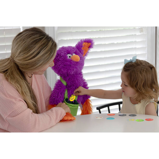 Emotie Edgar, pop 51 cm met 12 emotie fiches