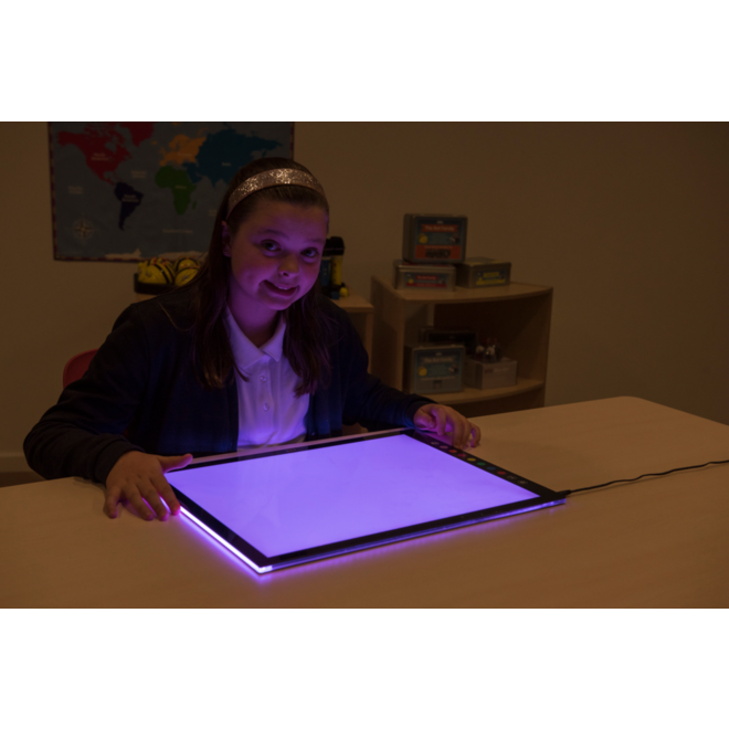 Lichtpaneel met meerdere kleuren licht, A2 formaat