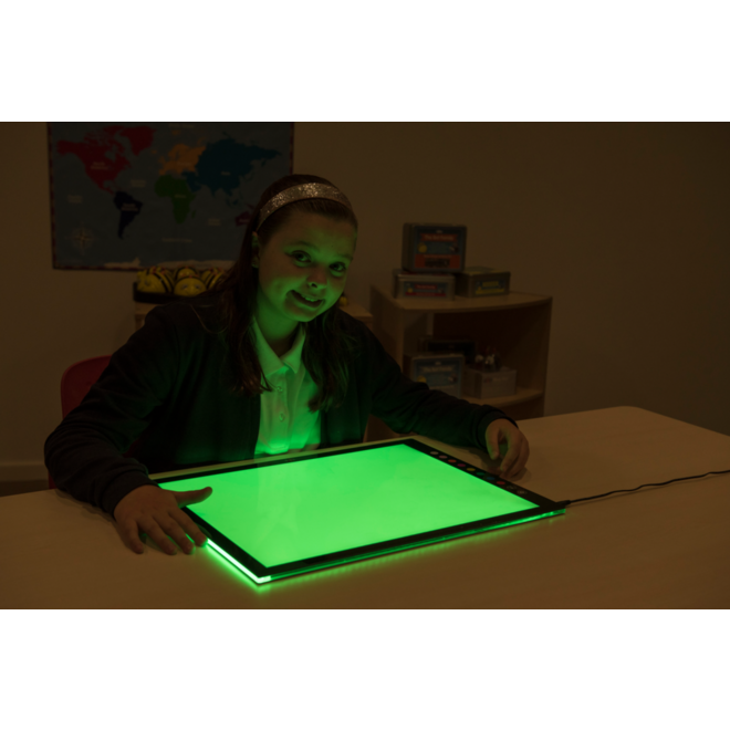 Lichtpaneel met meerdere kleuren licht, A2 formaat
