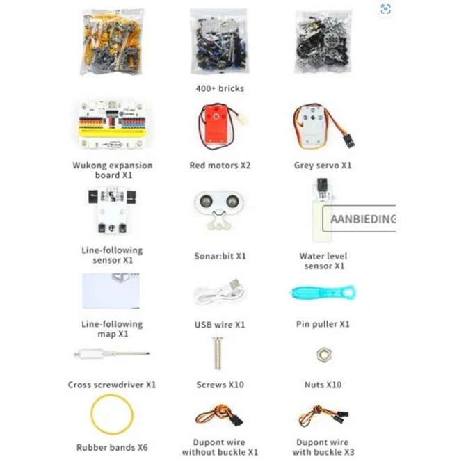 Elecfreaks – 32 IN 1 micro:bit Wonder Building Kit (zonder micro:bit) – [EF08239]