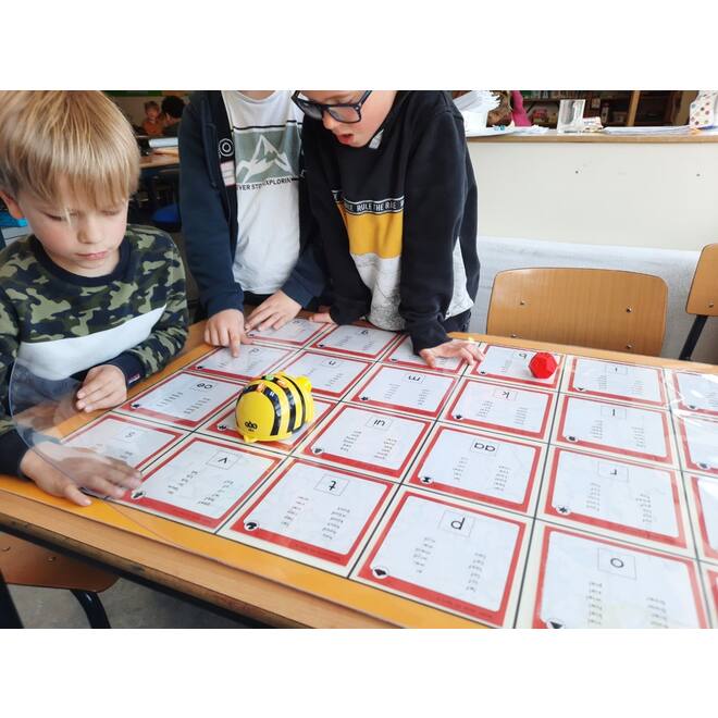 Transparante mat voor Bee-Bot – Blue-Bot en Cubetto