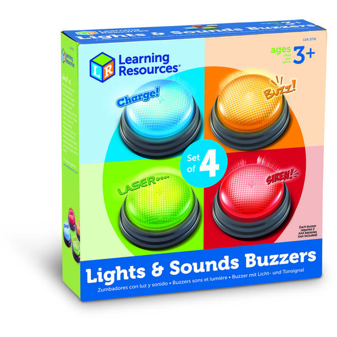 Zoemers met licht en geluid (set van 4)