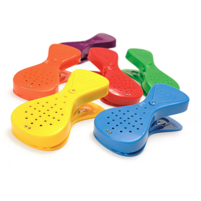 Opneembare knijpers, 6 stuks