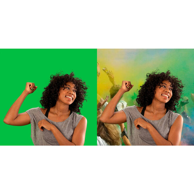 Greenscreen-doek “Key”, 200 x 190 cm