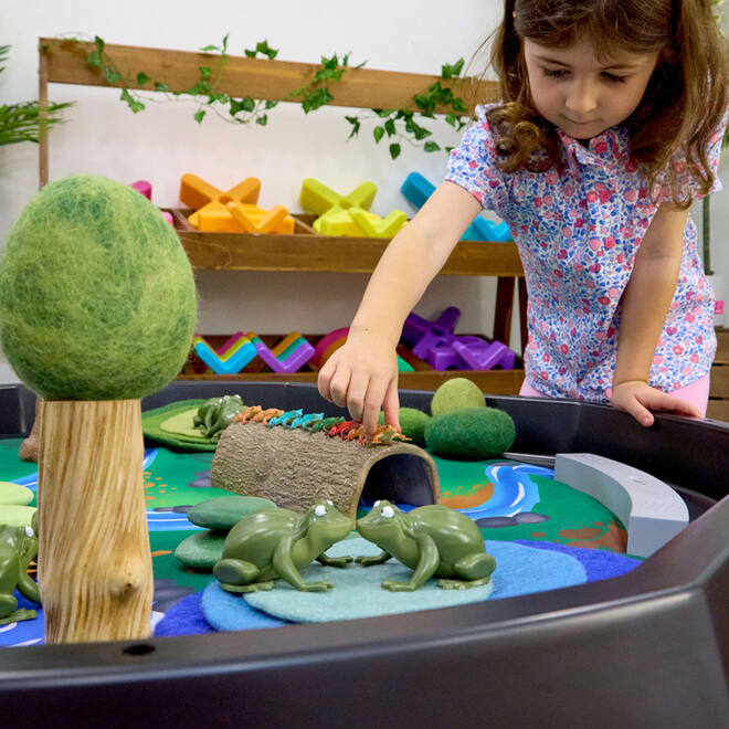 Tuff tray | Interactieve kleine wereld boslandschap