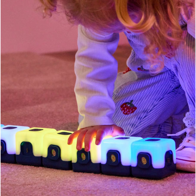 Lichtgevende kubussen, sequentie, set van 15 stuks