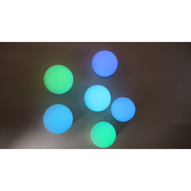 Tap & Glow lichtgevende siliconen wandlampjes, set van 6 stuks