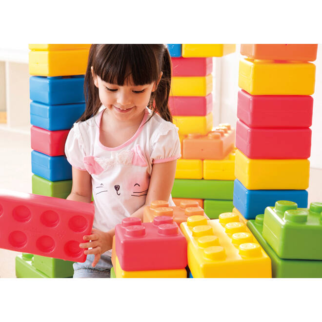 Bouwset - Brikkies - set van 45 assorti