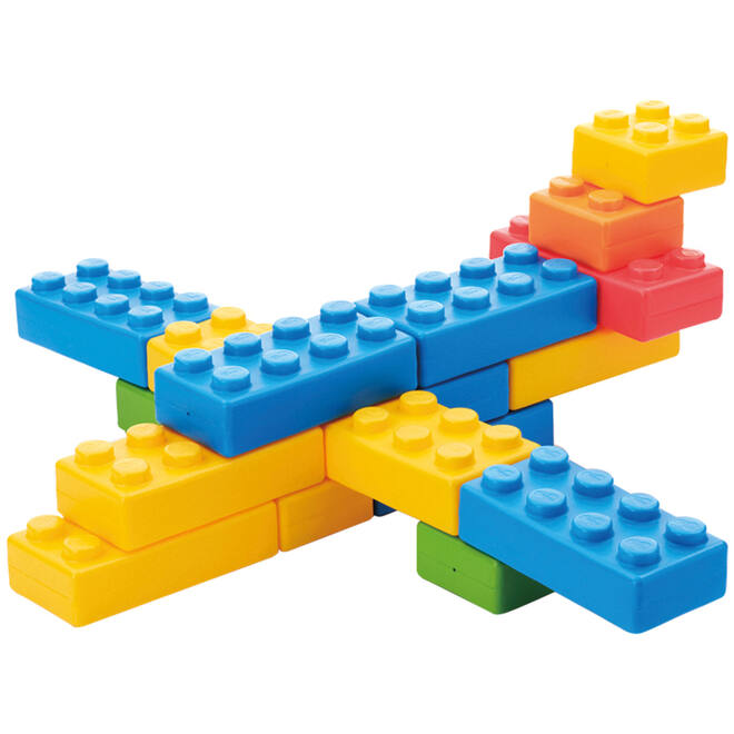 Bouwset - Brikkies - set van 45 assorti